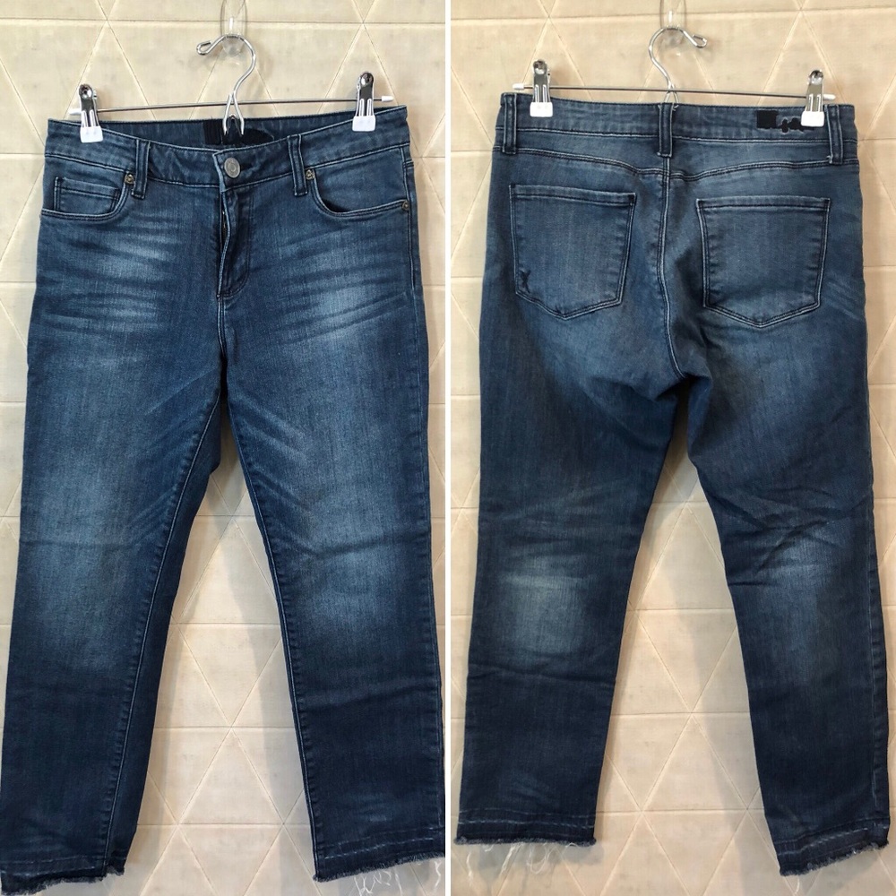 Kut from the kloth raw hem skinny jeans